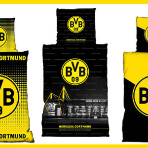 Cuscino Borussia Dortmund – Kissen Skyline, 100% Cotone, Articolo Ufficiale BVB - 2