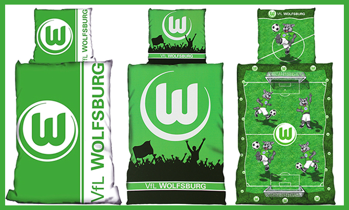 VfL Wolfsburg Bettwäsche "Logo" 135 x 200 cm 