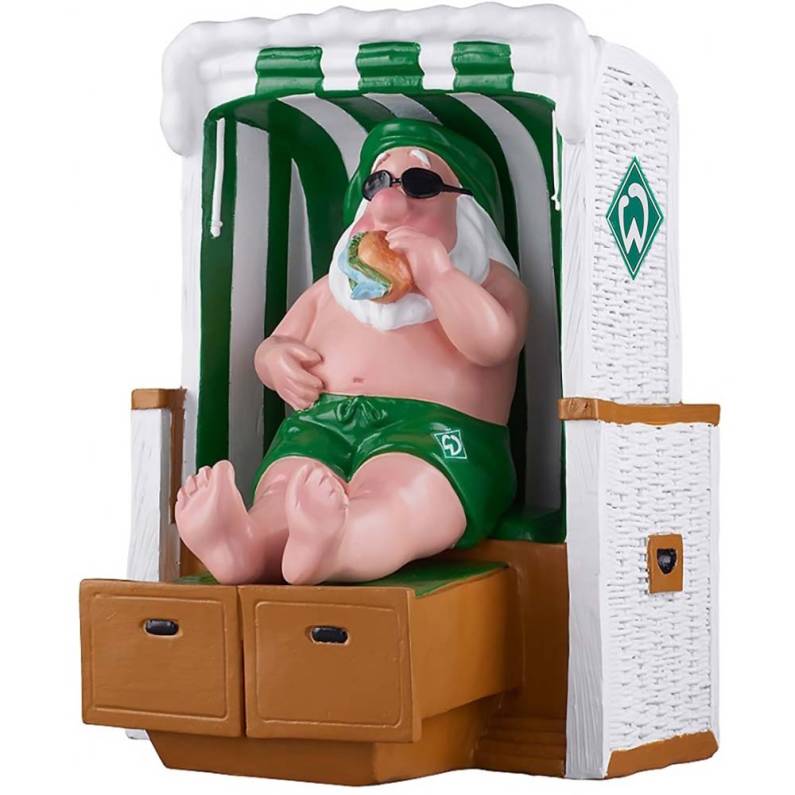 SV Werder Bremen Gartenzwerg Strandkorb