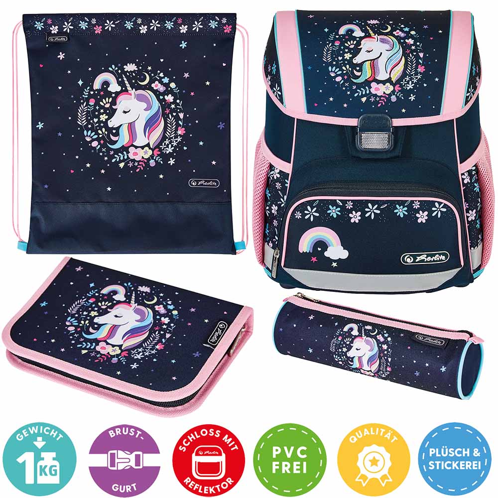 Herlitz Schulranzen Set Loop Plus Unicorn